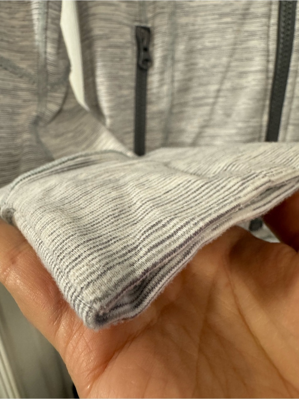 Lululemon Heathered Light Gray and White Define Jacket - Picture 11 of 16